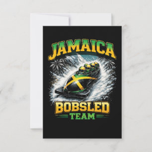 Jamaica Bobsled Team Thank You Card