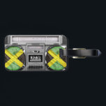 Jamaica boombox luggage tag<br><div class="desc">Hello,  this design old school and cool represent a vintage boombox coupled with the flag of the jamaica. Funny and swag it will follow you everywhere!</div>