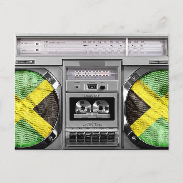 Jamaica boombox postcard (Front)