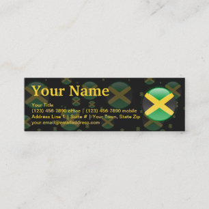 Jamaica Bubble Flag Mini Business Card