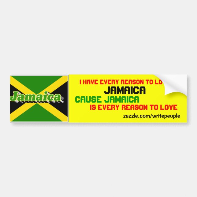 jamaica bumper sticker (Front)