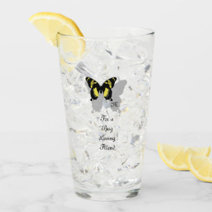Jamaica Butterfly Shadow Monogram Glass