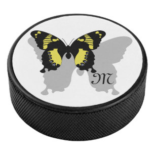 Jamaica Butterfly Shadow Monogram Hockey Puck