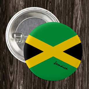 Jamaica button, patriotic Jamaican Flag fashion 3 Cm Round Badge