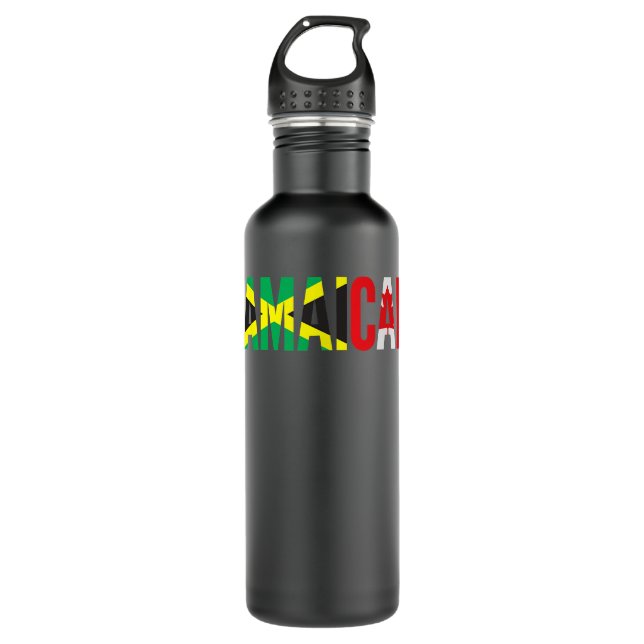 Jamaica Canada Flag Themed for Half Canadian Jamai 710 Ml Water Bottle (Front)