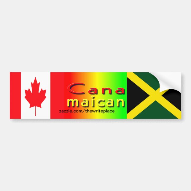 jamaica canadian bumper stickers (Front)
