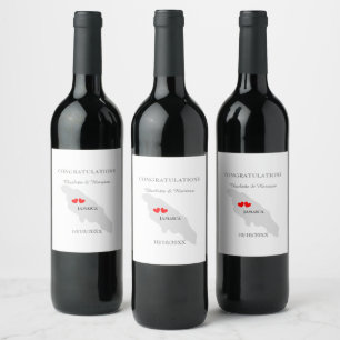 Jamaica Caribbean Weddings Celebration Wine Label