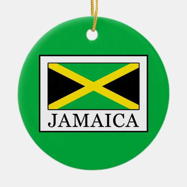 Jamaica Ceramic Tree Decoration (Front)