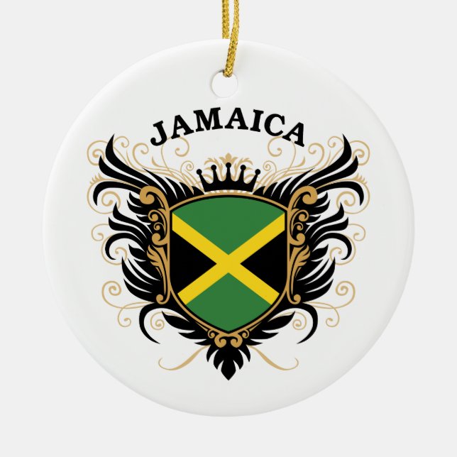 Jamaica Ceramic Tree Decoration (Front)