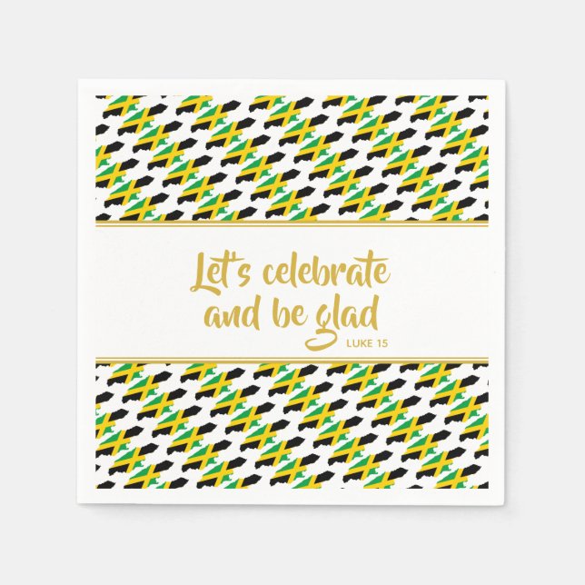 JAMAICA Christian Custom Celebration Party Paper Napkin (Front)
