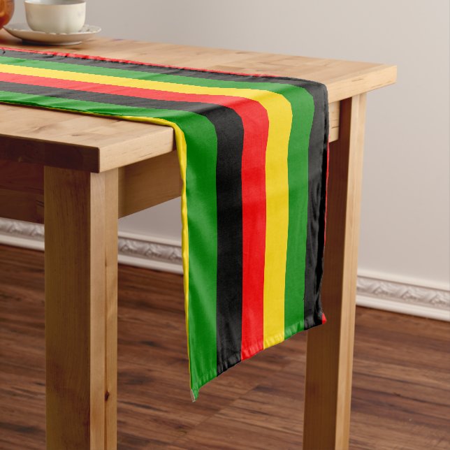 Jamaica Christmas Colours Short Table Runner (In Situ)