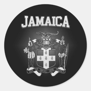 Jamaica Coat of Arms Classic Round Sticker