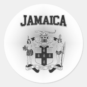 Jamaica Coat of Arms Classic Round Sticker