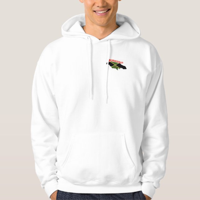 Jamaica Coat of Arms - Mandeville, JA Hoodie (Front)