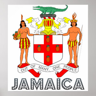 Jamaica Coat of Arms Poster