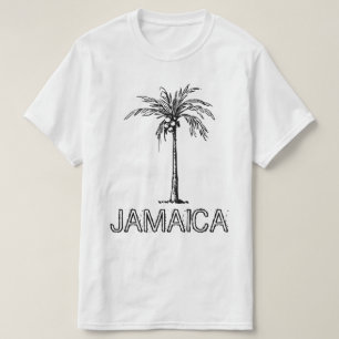 Jamaica coconut tree black & white design T-Shirt