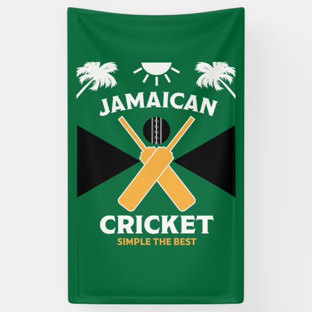 Jamaica Cricket Banner (Vertical)