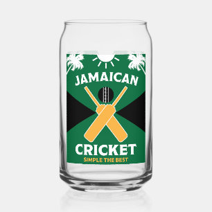 Jamaica Cricket Can Glass