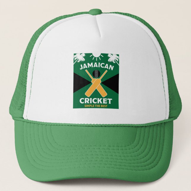 Jamaica Cricket Trucker Hat (Front)