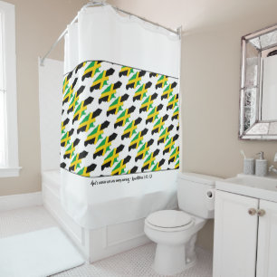 JAMAICA Custom Scripture Shower Curtain