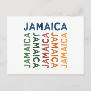 Jamaica Cute Colourful Postcard