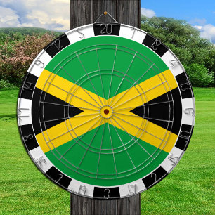 Jamaica Dartboard, game board, Jamaican Flag Dartboard