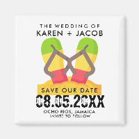 Jamaica Destination Beach Wedding Save the Date