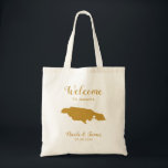 Jamaica Destination Wedding Welcome Bag Tote<br><div class="desc">Wedding weekend welcome gift bag for out of town guests to your wedding,  featuring image of Jamaica,  with heart you may place at the precise location.  Fill tote with your favourite goodies.</div>