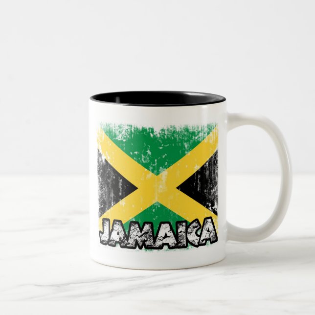 Jamaica - Distressed Flag Mug (Right)