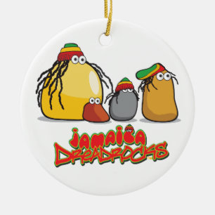Jamaica DreadRocks Ceramic Tree Decoration