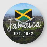 "Jamaica Est. 1962" Blue Mountains With Flag