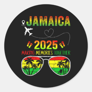 Jamaica Family Reunion 2025 Making Memories Vacati Classic Round Sticker