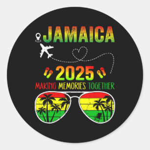 Jamaica Family Reunion 2025 Making Memories Vacati Classic Round Sticker