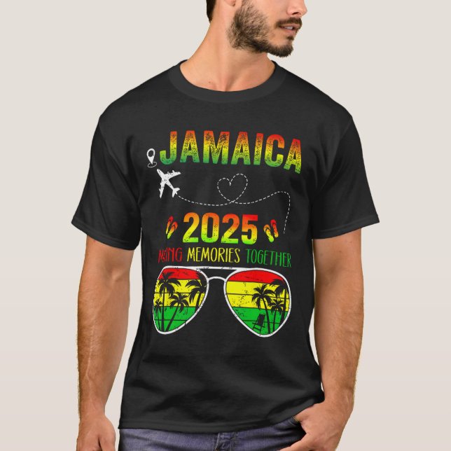 Jamaica Family Reunion 2025 Making Memories Vacati T-Shirt (Front)