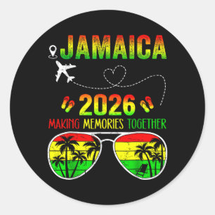 Jamaica Family Reunion 2026 Making Memories Classic Round Sticker