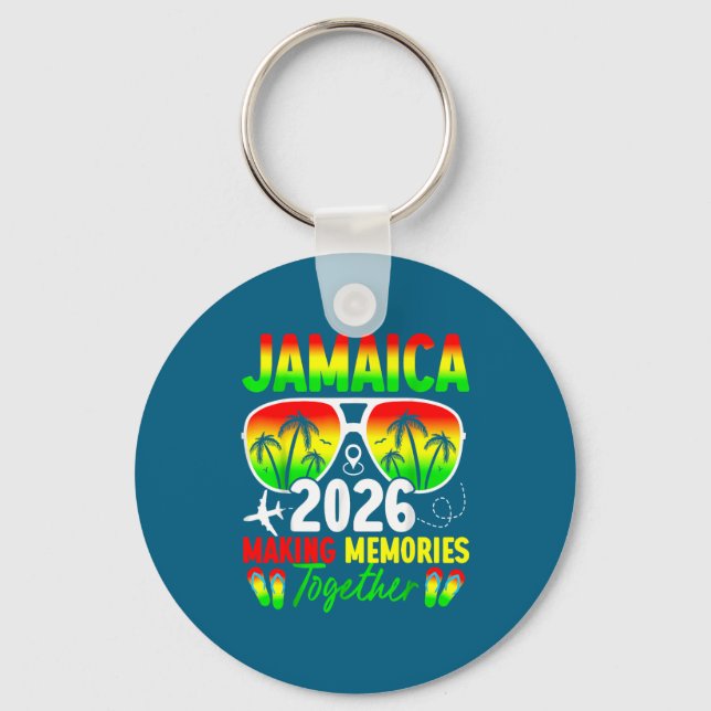 Jamaica Family Reunion 2026 Making Memories Vacati Key Ring (Front)