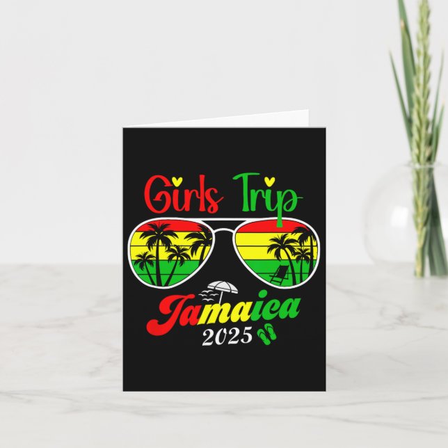 Jamaica Family Reunion Girls Trip 2025 Vacation Su Card (Front)