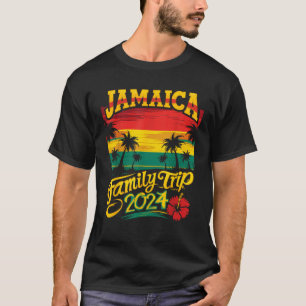 Jamaica Family Trip 2024 Jamaican Caribbean Beach T-Shirt