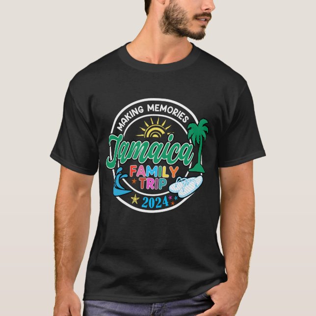 Jamaica Family Trip 2024 Making Memories Family Va T-Shirt (Front)
