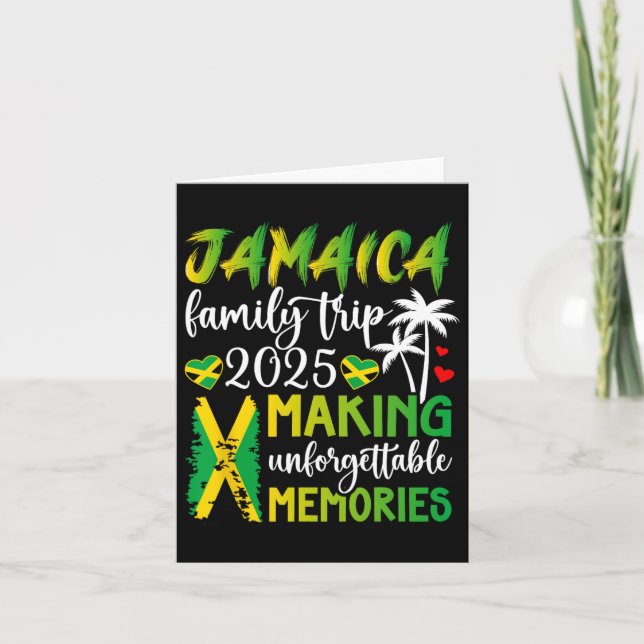 Jamaica Family Trip 2025 Making Memories Jamaica V Card (Front)