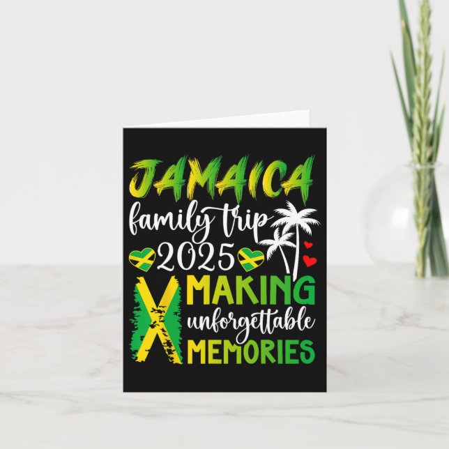 Jamaica Family Trip 2025 Making Memories Jamaica V Card (Front)