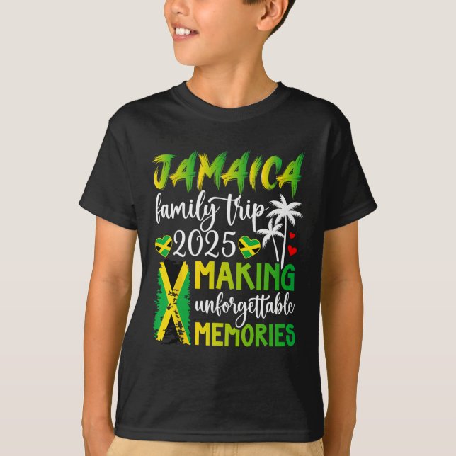 Jamaica Family Trip 2025 Making Memories Jamaica V T-Shirt (Front)
