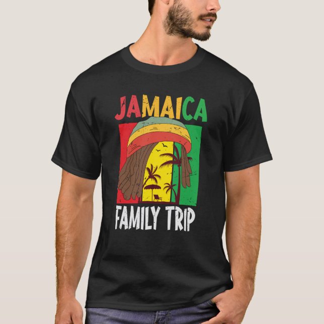 Jamaica Family Vacation Jamaica Holiday Caribbean  T-Shirt (Front)