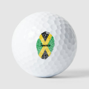 Jamaica Finger print golf balls