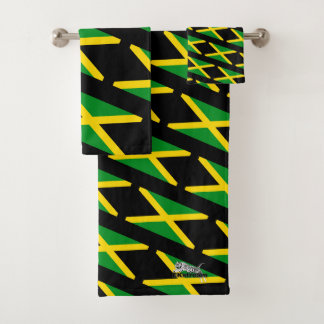 Jamaica Flag 03 Bath Towel Set
