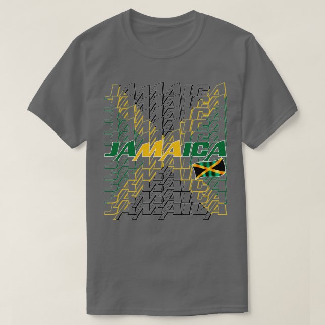 Jamaica Flag 2 T-Shirt (Design Front)