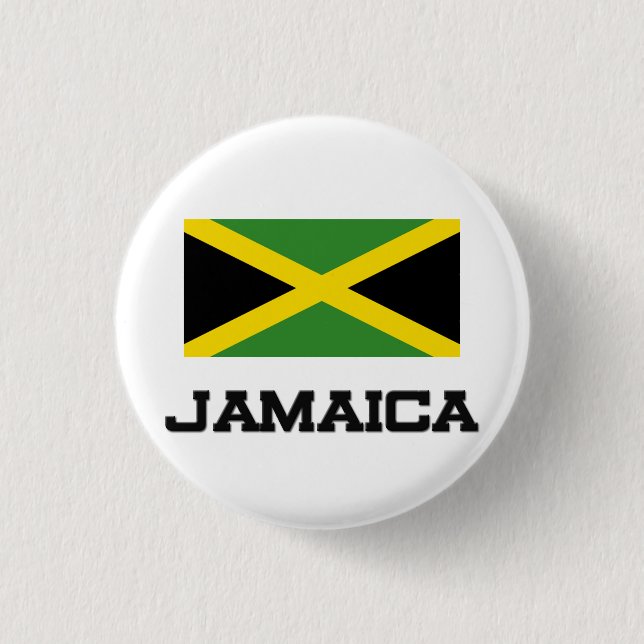 Jamaica Flag 3 Cm Round Badge (Front)