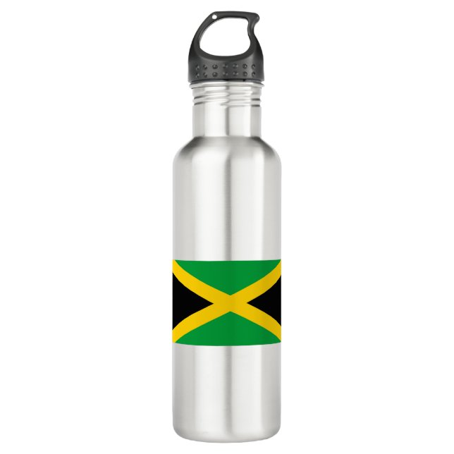 Jamaica Flag 710 Ml Water Bottle (Front)