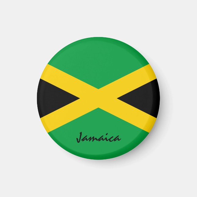 Jamaica flag & America - travel/sports fans Magnet (Front)
