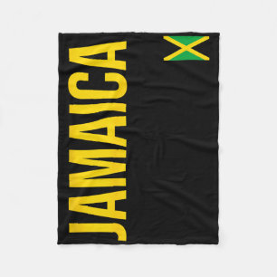 Jamaica Flag Athletic Soccer Footbyll Sports Jerse Fleece Blanket